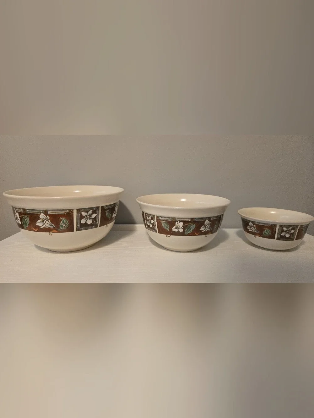 Pfaltzgraff Mission Flower Mixing Boel Set Cottagecore MCM